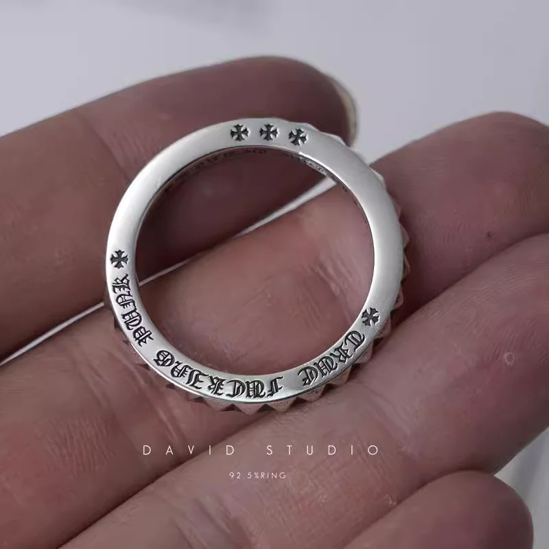 Chrome Hearts Cross Ring - Gothic 925 Sterling Silver Jewelry | David Studio