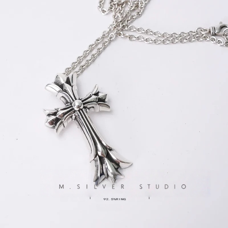 Chrome Hearts Cross Ring - Gothic 925 Sterling Silver Jewelry | David Studio