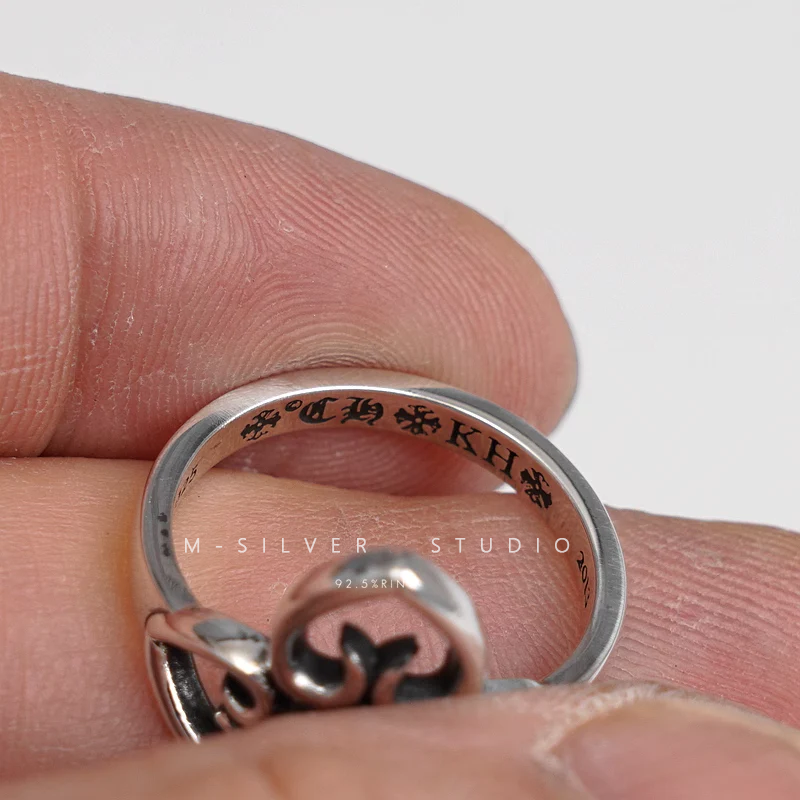 Chrome Hearts Cross Ring - Gothic 925 Sterling Silver Jewelry | David Studio