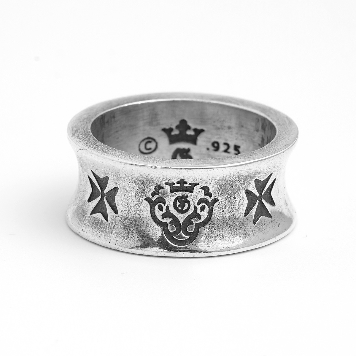 Chrome Hearts Cross Ring - Gothic 925 Sterling Silver Jewelry | David Studio