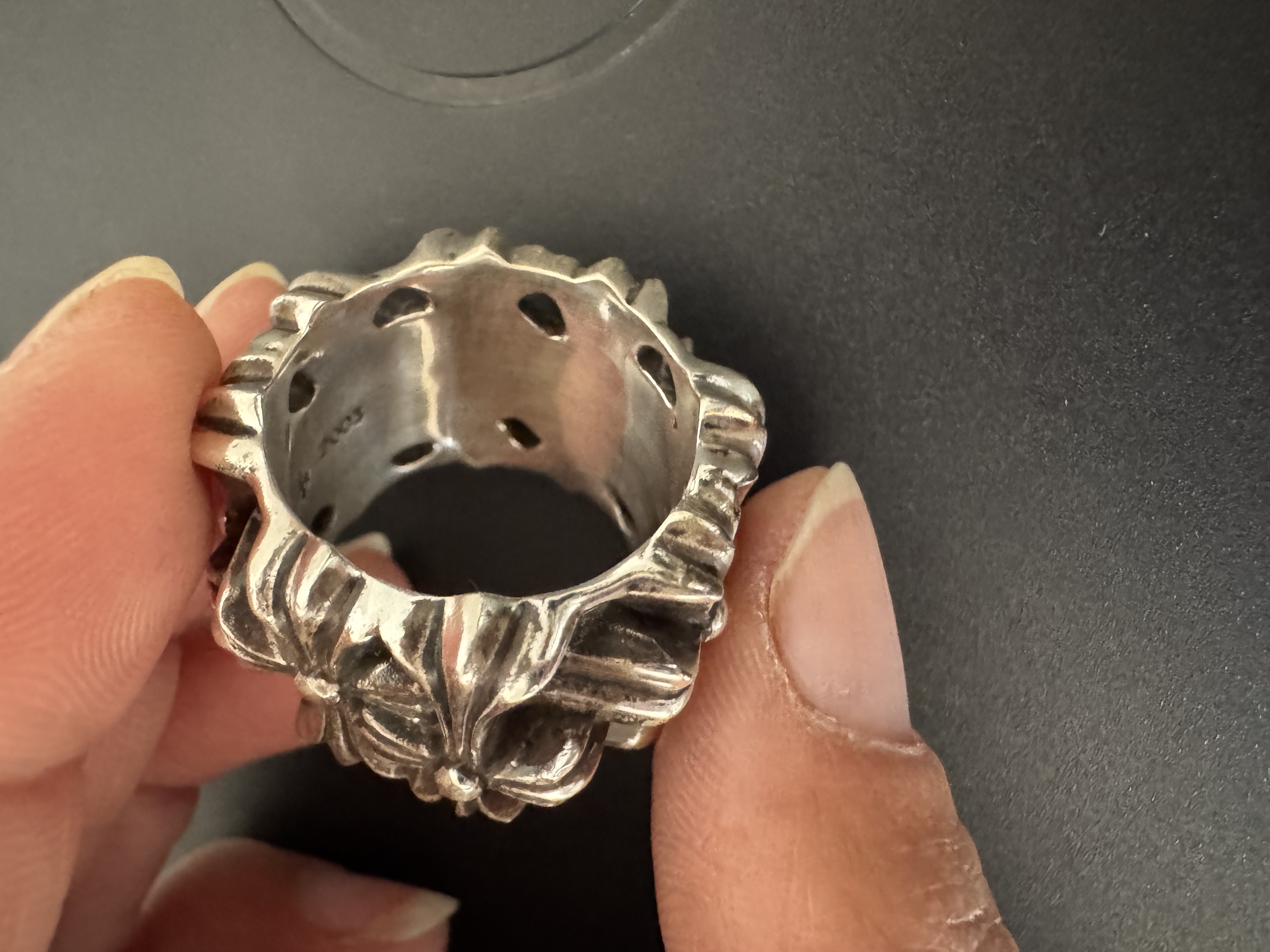 Chrome Hearts Cross Ring - Gothic 925 Sterling Silver Jewelry | David Studio