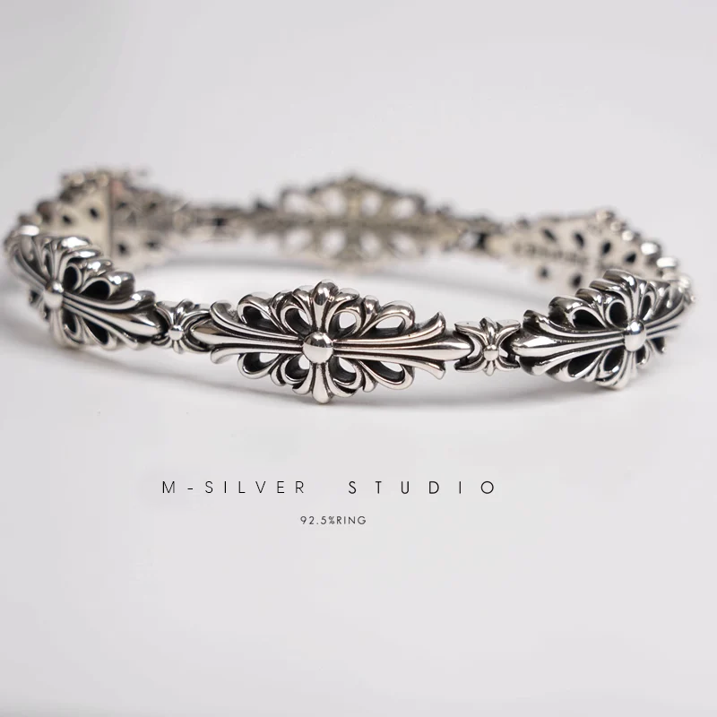 Chrome Hearts Cross Ring - Gothic 925 Sterling Silver Jewelry | David Studio