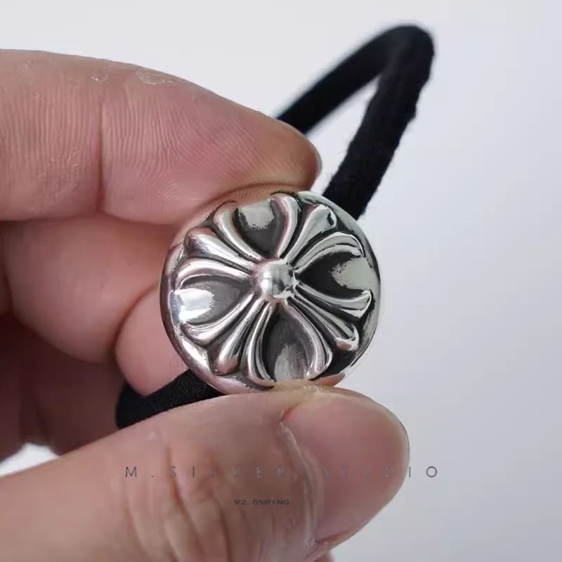 Chrome Hearts Cross Ring - Gothic 925 Sterling Silver Jewelry | David Studio