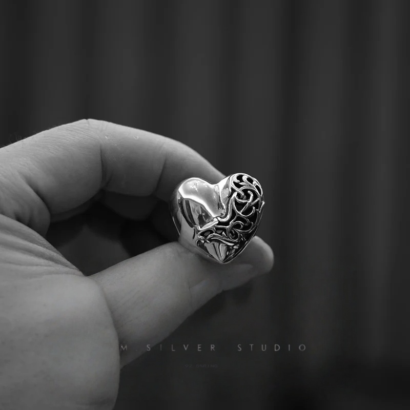 Chrome Hearts Cross Ring - Gothic 925 Sterling Silver Jewelry | David Studio