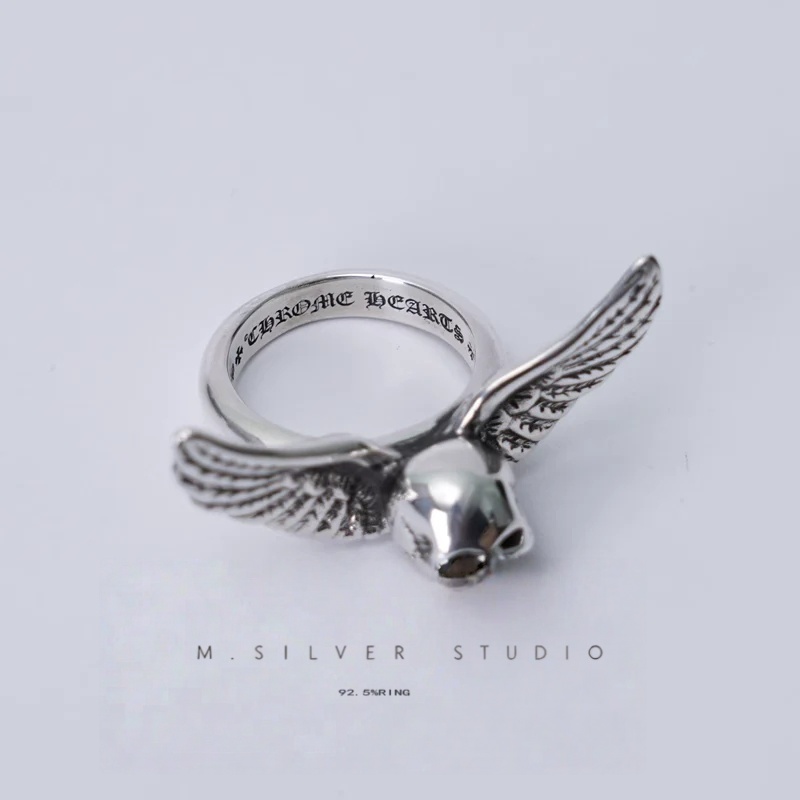 Chrome Hearts Cross Ring - Gothic 925 Sterling Silver Jewelry | David Studio