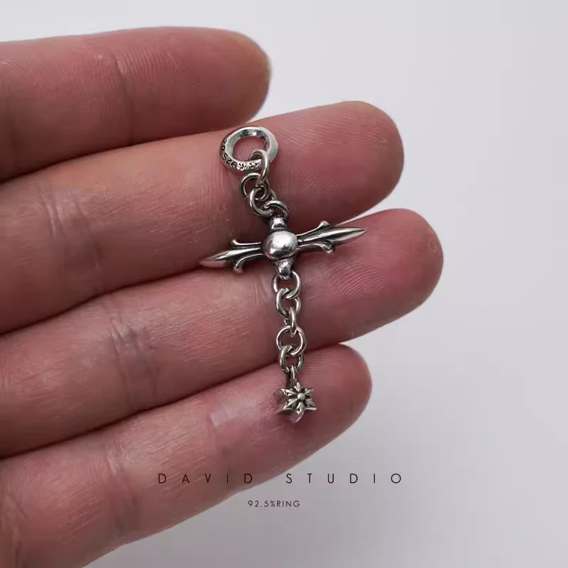 Chrome Hearts Cross Ring - Gothic 925 Sterling Silver Jewelry | David Studio