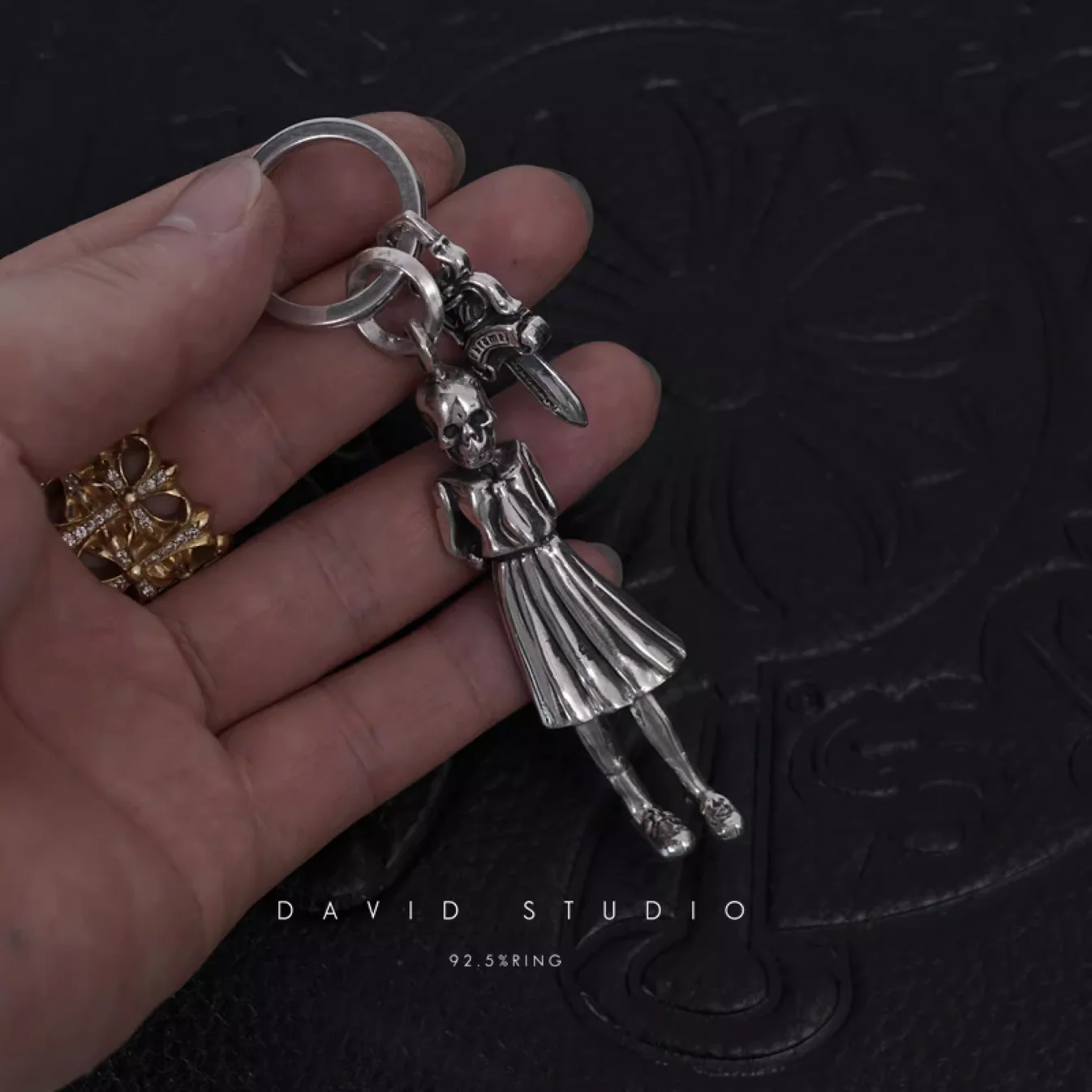 Chrome Hearts Cross Ring - Gothic 925 Sterling Silver Jewelry | David Studio