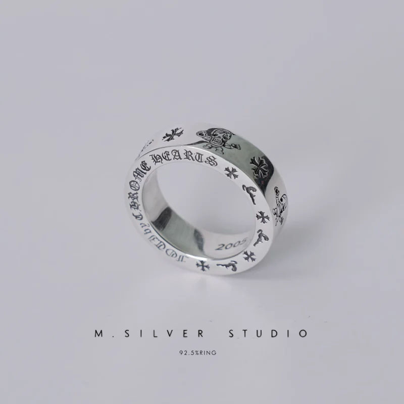 Chrome Hearts Cross Ring - Gothic 925 Sterling Silver Jewelry | David Studio