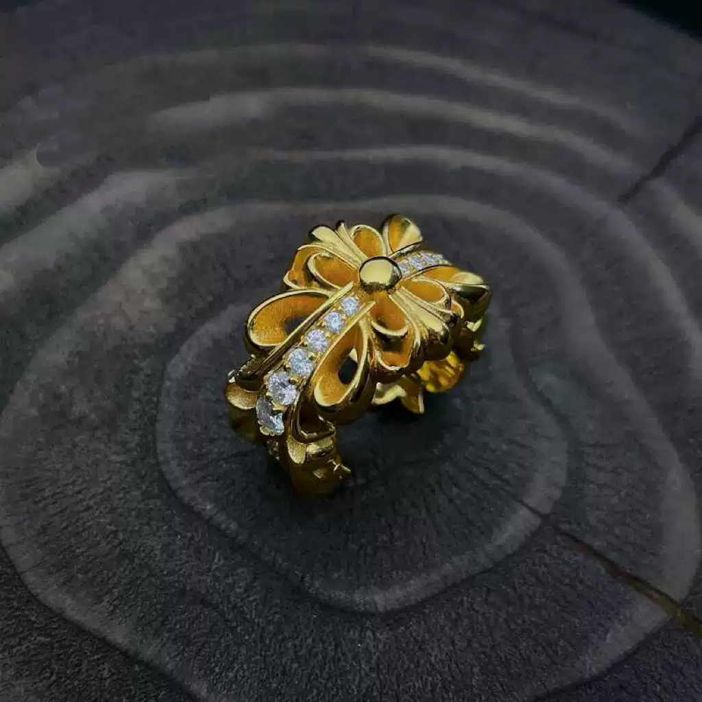 Chrome Hearts Cross Ring - Gothic 925 Sterling Silver Jewelry | David Studio