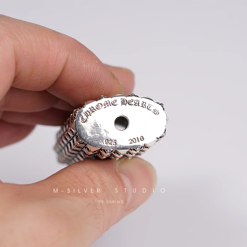 Chrome Hearts Cross Ring - Gothic 925 Sterling Silver Jewelry | David Studio