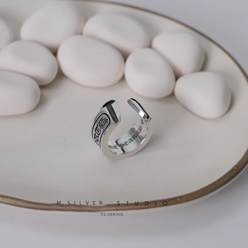 Chrome Hearts Cross Ring - Gothic 925 Sterling Silver Jewelry | David Studio