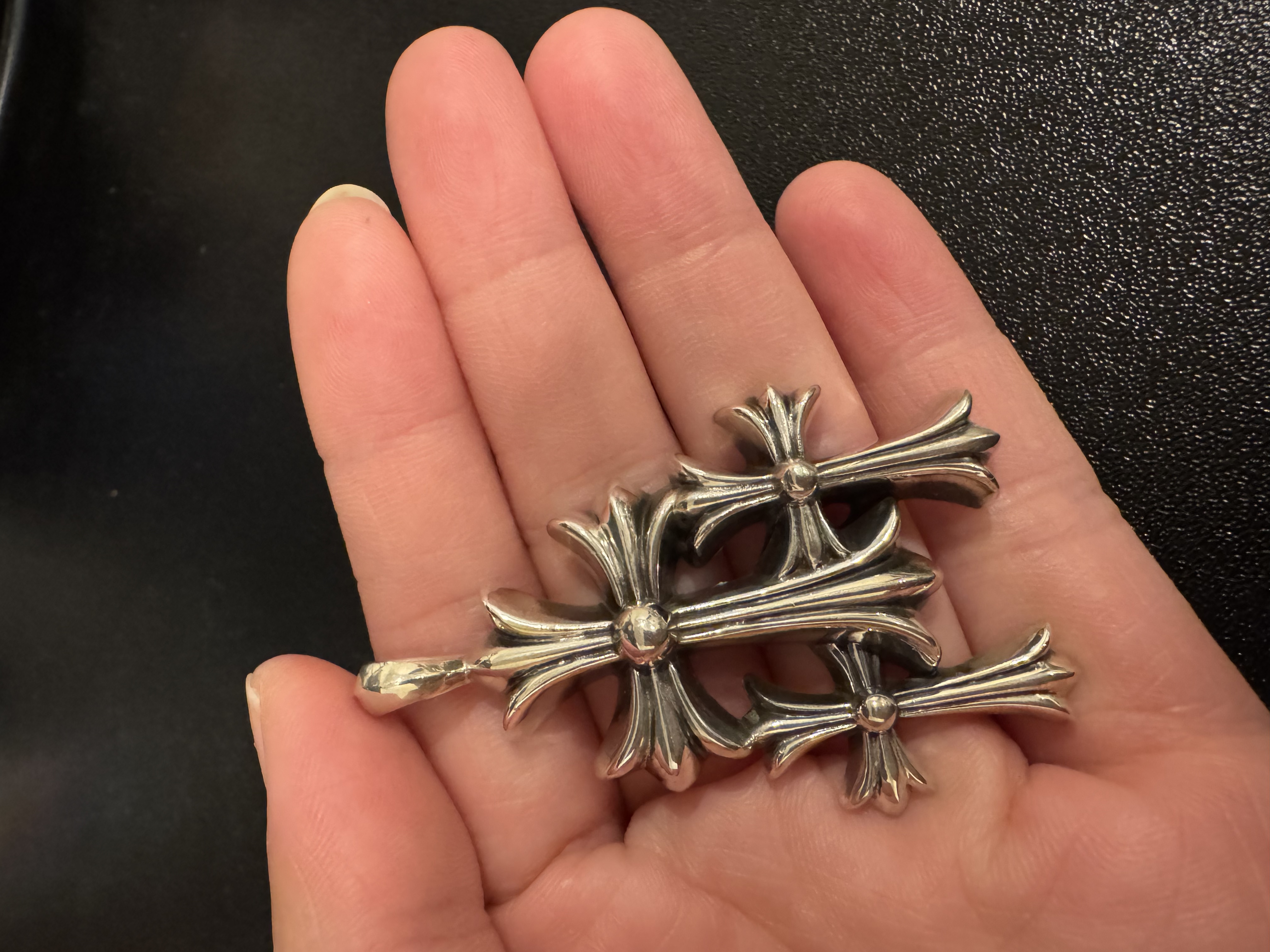 Chrome Hearts Cross Ring - Gothic 925 Sterling Silver Jewelry | David Studio