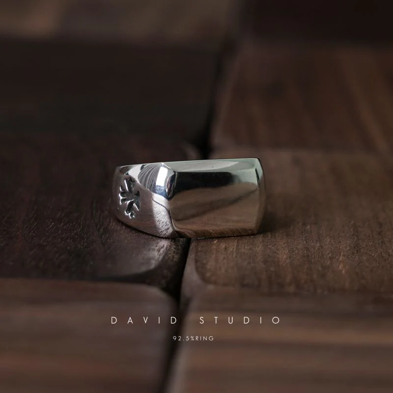 Chrome Hearts Cross Ring - Gothic 925 Sterling Silver Jewelry | David Studio
