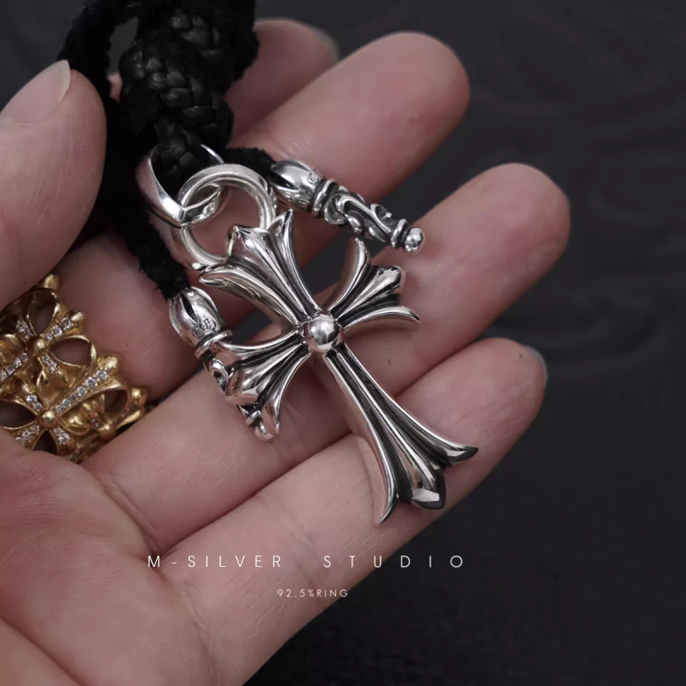 Chrome Hearts Cross Ring - Gothic 925 Sterling Silver Jewelry | David Studio