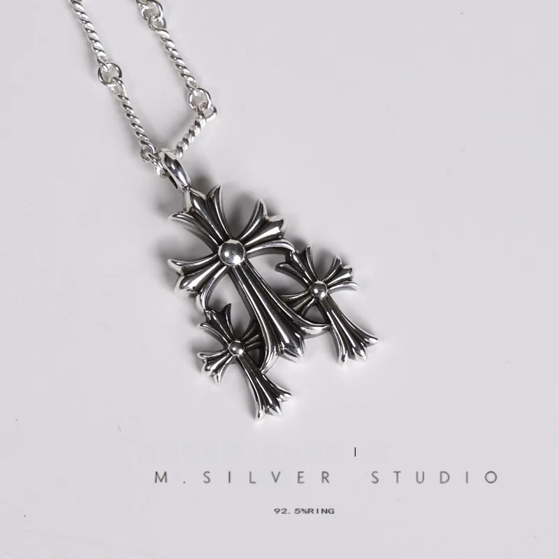 Chrome Hearts Cross Ring - Gothic 925 Sterling Silver Jewelry | David Studio