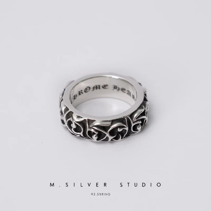 Chrome Hearts Cross Ring - Gothic 925 Sterling Silver Jewelry | David Studio