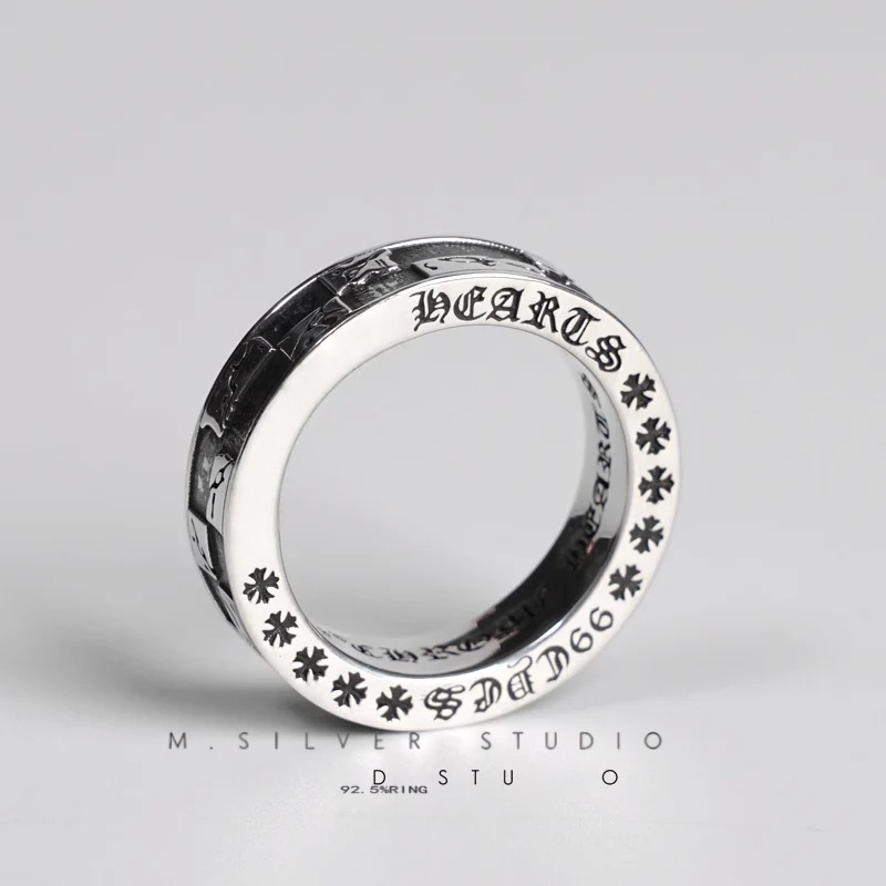 Chrome Hearts Cross Ring - Gothic 925 Sterling Silver Jewelry | David Studio