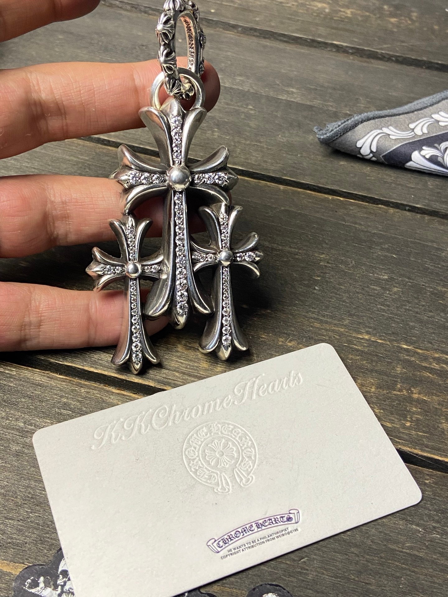 Chrome Hearts Cross Ring - Gothic 925 Sterling Silver Jewelry | David Studio