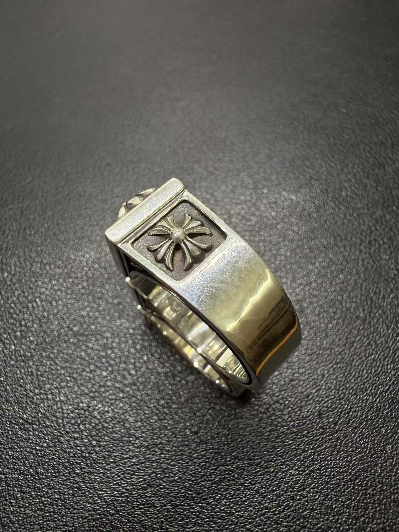 Chrome Hearts Cross Ring - Gothic 925 Sterling Silver Jewelry | David Studio