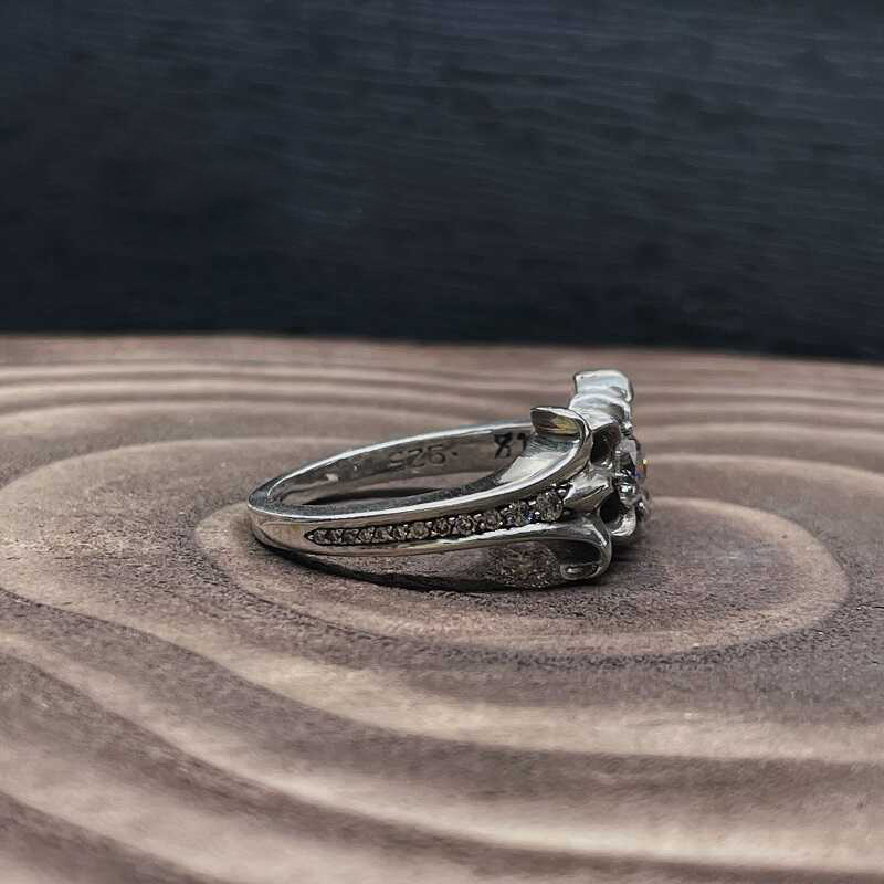 Chrome Hearts Cross Ring - Gothic 925 Sterling Silver Jewelry | David Studio