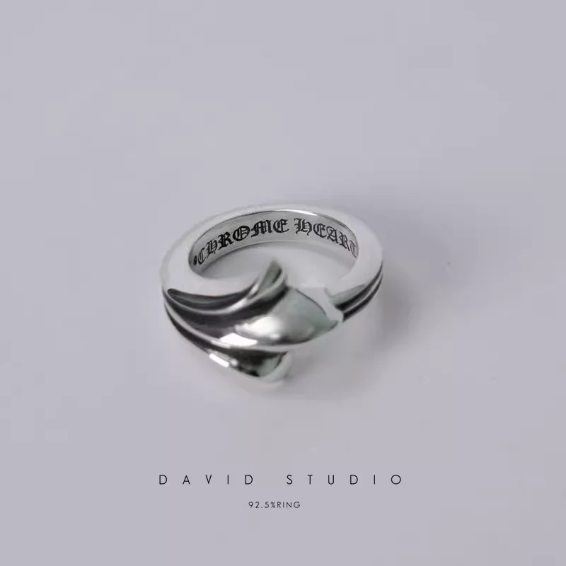 Chrome Hearts Cross Ring - Gothic 925 Sterling Silver Jewelry | David Studio