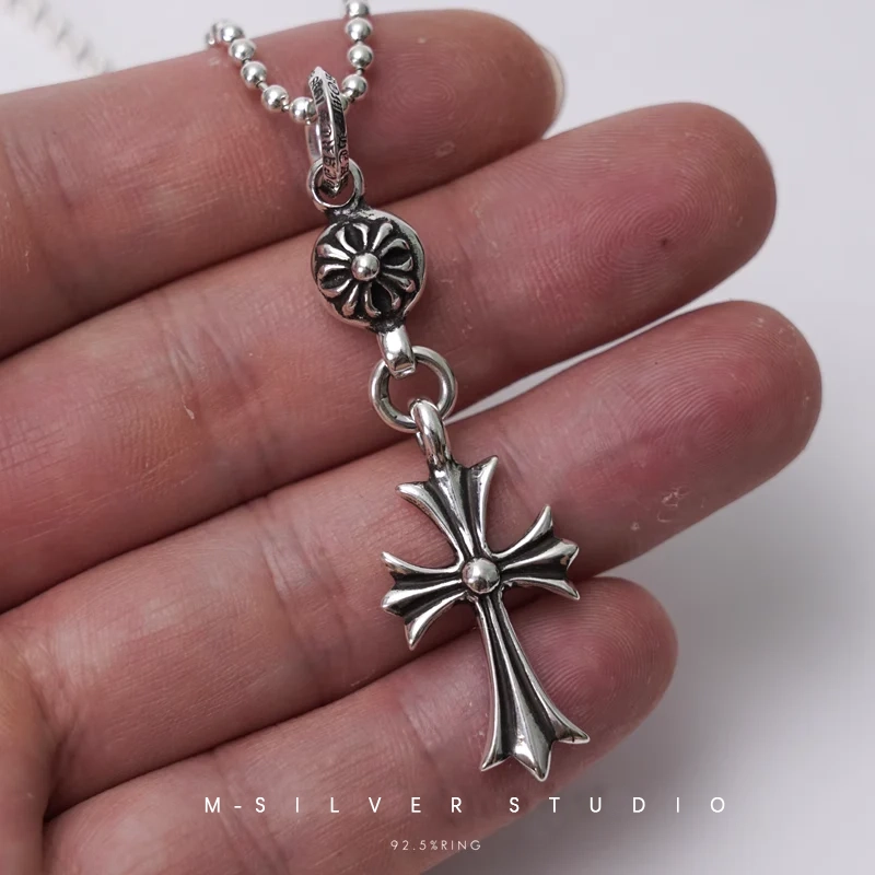 Chrome Hearts Cross Ring - Gothic 925 Sterling Silver Jewelry | David Studio