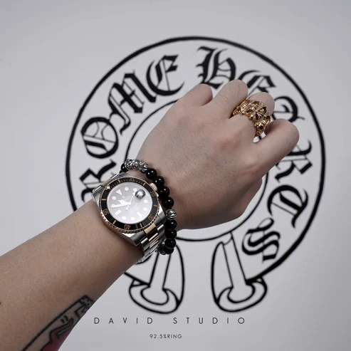 Chrome Hearts Cross Ring - Gothic 925 Sterling Silver Jewelry | David Studio