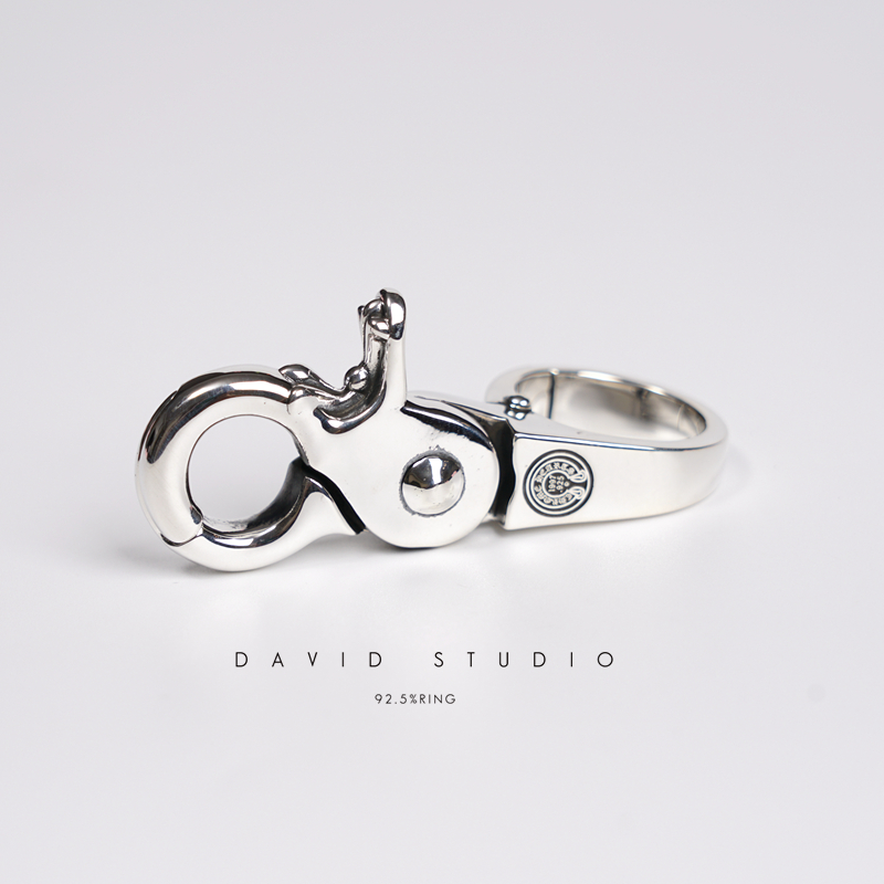 Chrome Hearts Cross Ring - Gothic 925 Sterling Silver Jewelry | David Studio