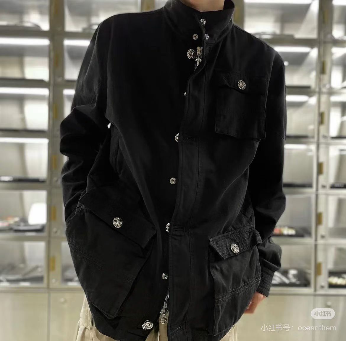 Chrome Hearts Cross Ring - Gothic 925 Sterling Silver Jewelry | David Studio