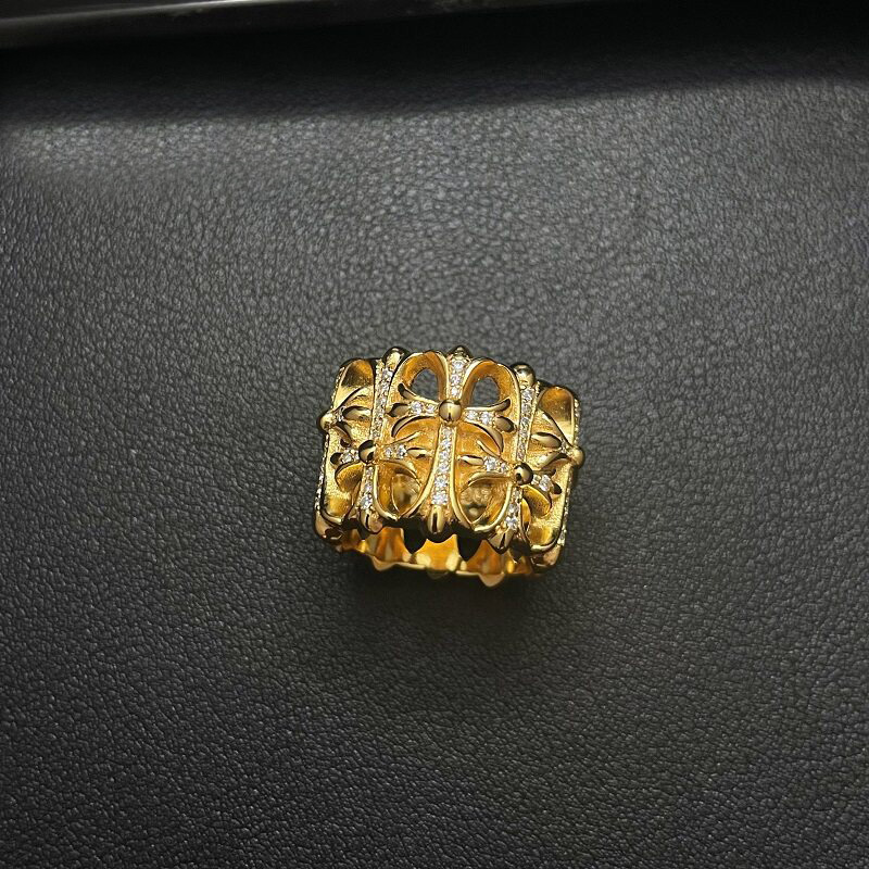 Chrome Hearts Cross Ring - Gothic 925 Sterling Silver Jewelry | David Studio