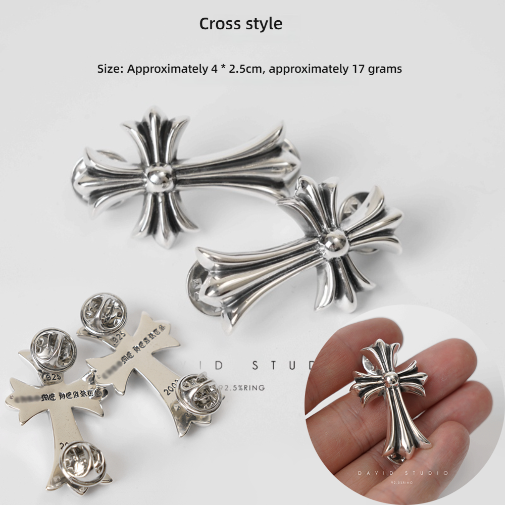 Chrome Hearts Cross Ring - Gothic 925 Sterling Silver Jewelry | David Studio