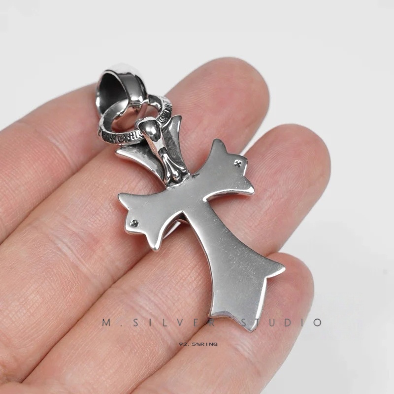 Chrome Hearts Cross Ring - Gothic 925 Sterling Silver Jewelry | David Studio