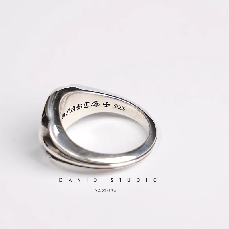 Chrome Hearts Cross Ring - Gothic 925 Sterling Silver Jewelry | David Studio