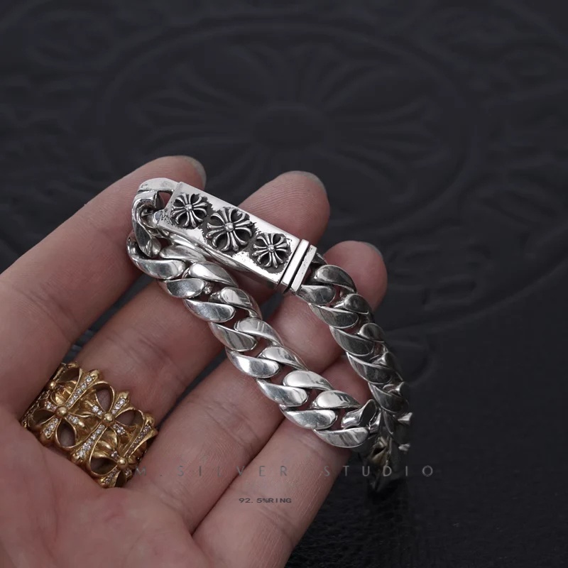 Chrome Hearts Cross Ring - Gothic 925 Sterling Silver Jewelry | David Studio