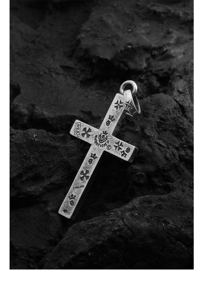 Chrome Hearts Cross Ring - Gothic 925 Sterling Silver Jewelry | David Studio