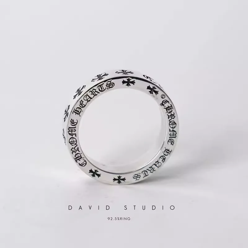 Chrome Hearts Cross Ring - Gothic 925 Sterling Silver Jewelry | David Studio