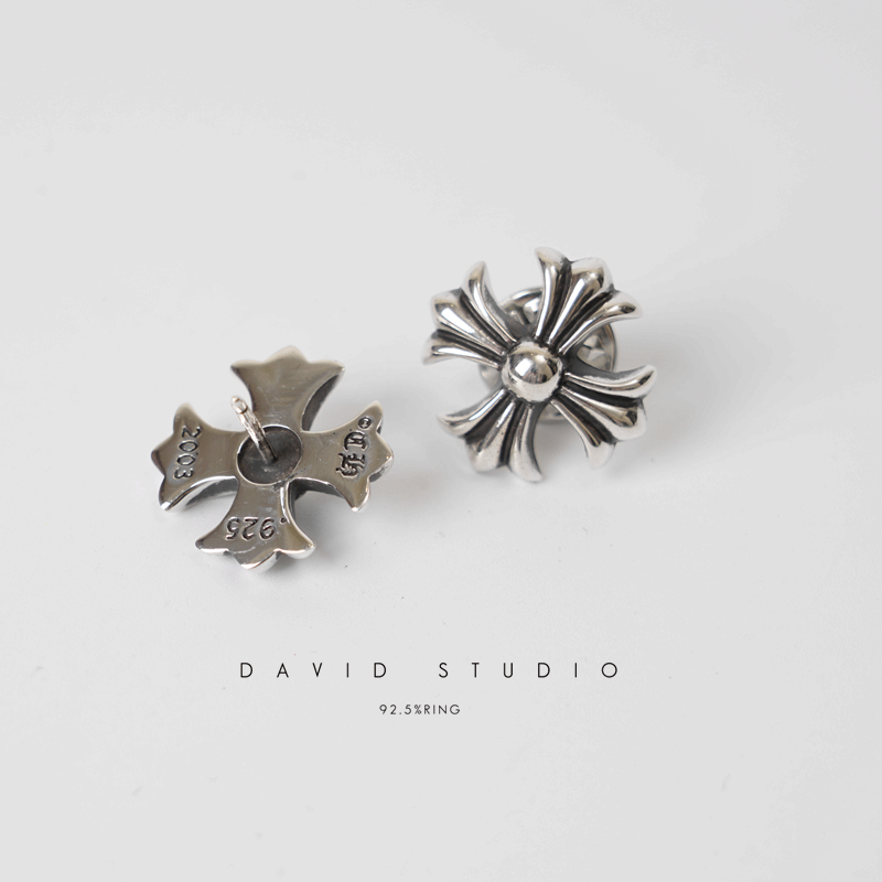 Chrome Hearts Cross Ring - Gothic 925 Sterling Silver Jewelry | David Studio