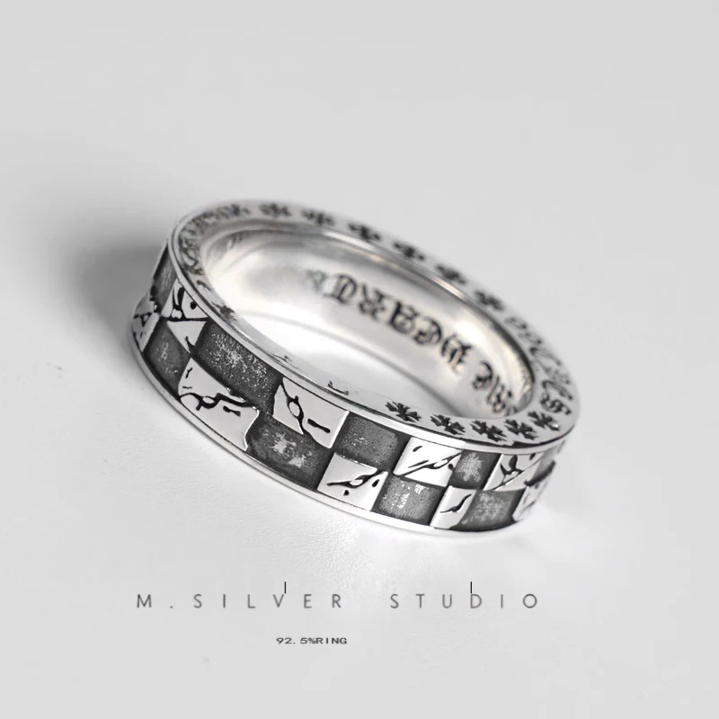 Chrome Hearts Cross Ring - Gothic 925 Sterling Silver Jewelry | David Studio