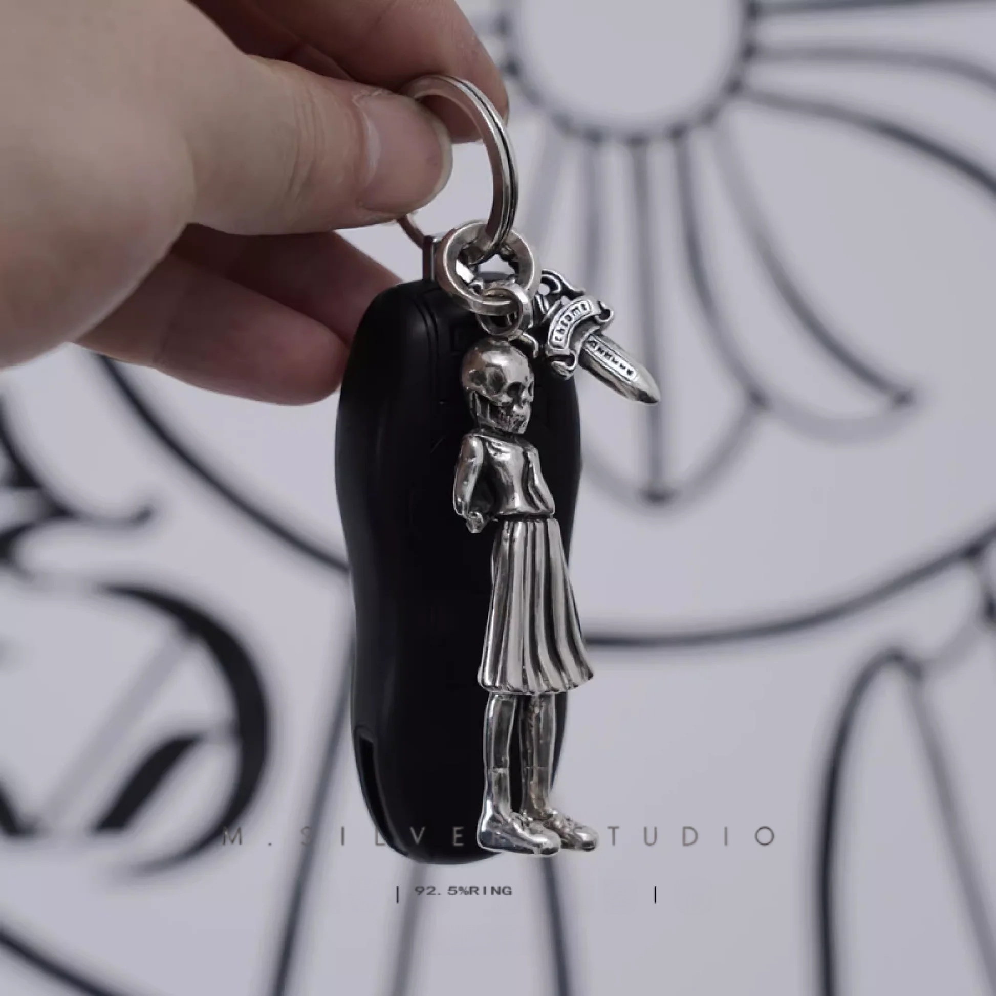 Chrome Hearts Cross Ring - Gothic 925 Sterling Silver Jewelry | David Studio