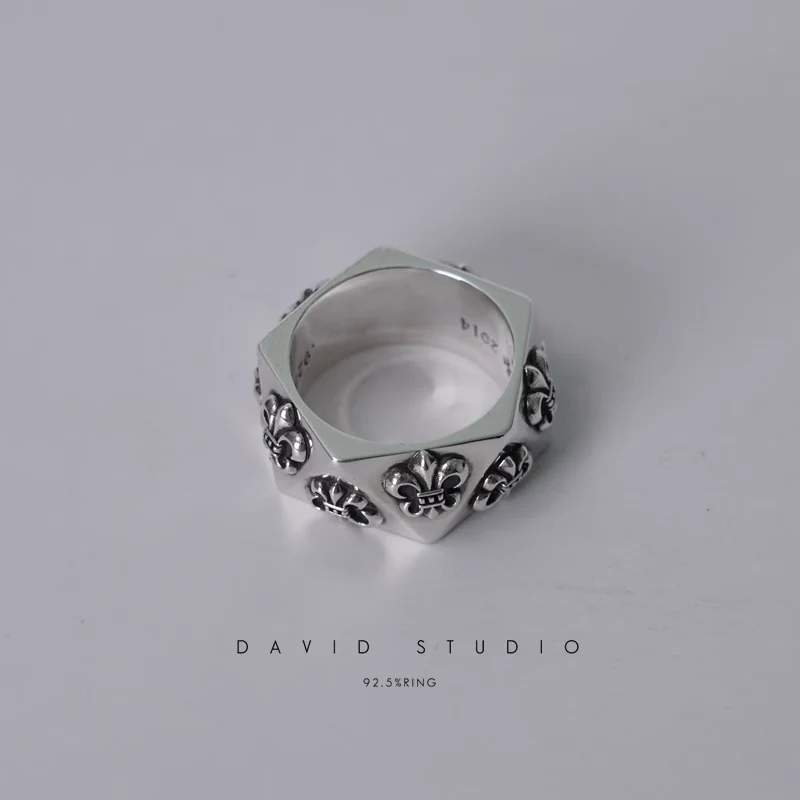 Chrome Hearts Cross Ring - Gothic 925 Sterling Silver Jewelry | David Studio