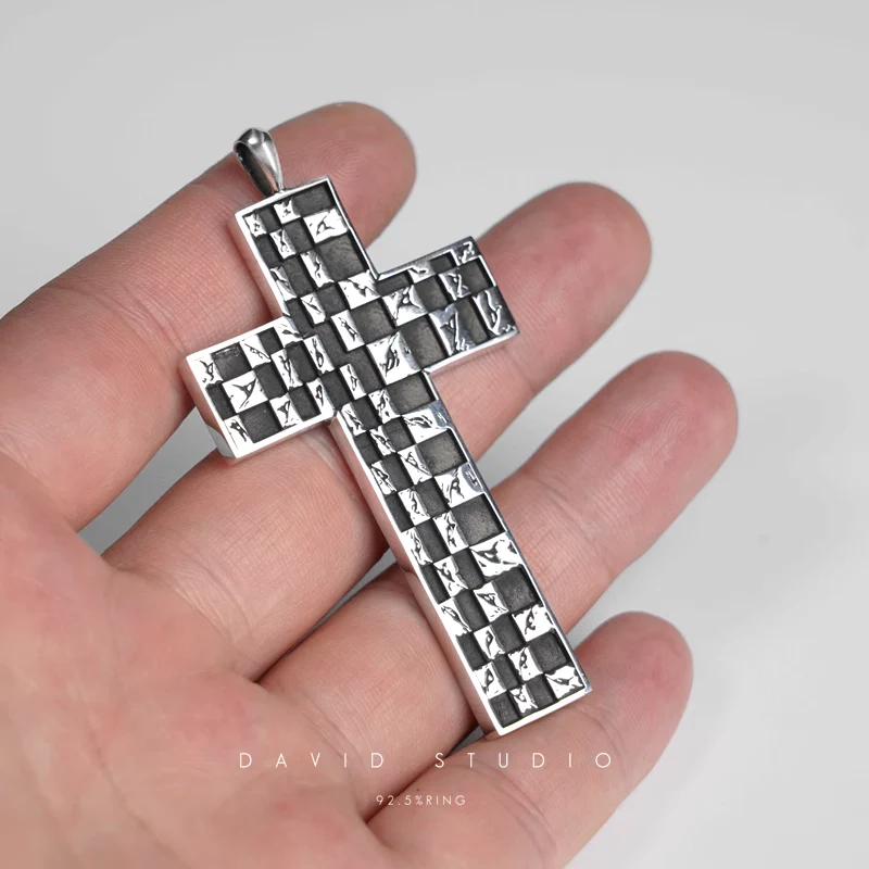 Chrome Hearts Cross Ring - Gothic 925 Sterling Silver Jewelry | David Studio