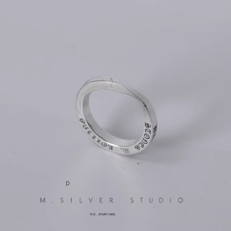 Chrome Hearts Cross Ring - Gothic 925 Sterling Silver Jewelry | David Studio