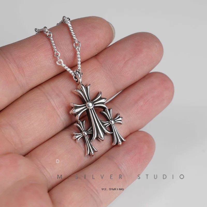 Chrome Hearts Cross Ring - Gothic 925 Sterling Silver Jewelry | David Studio