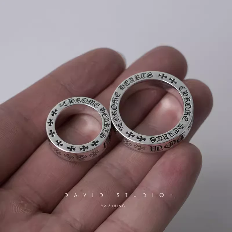 Chrome Hearts Cross Ring - Gothic 925 Sterling Silver Jewelry | David Studio