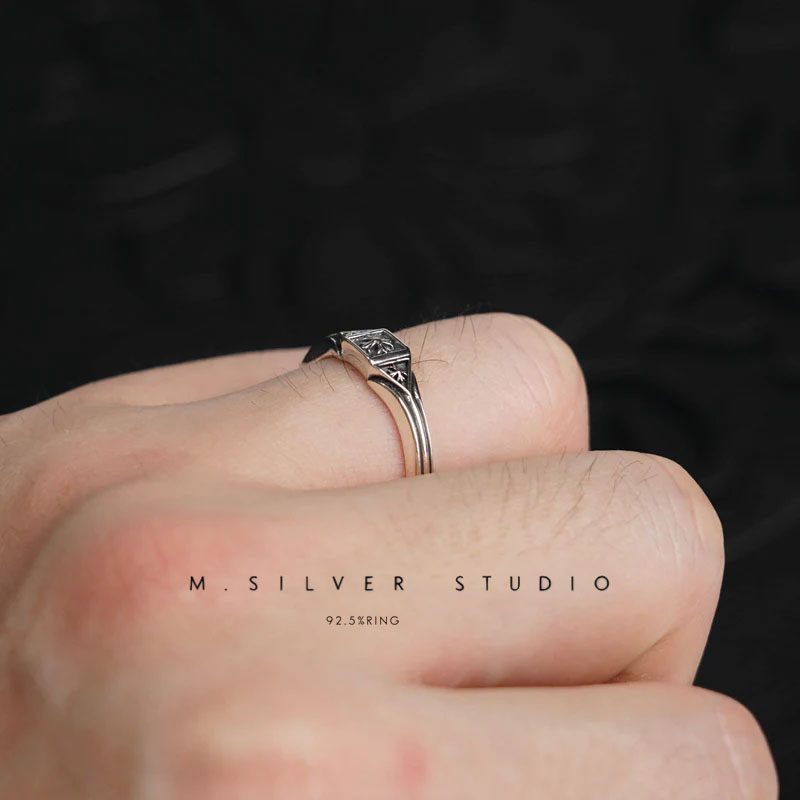 Chrome Hearts Cross Ring - Gothic 925 Sterling Silver Jewelry | David Studio