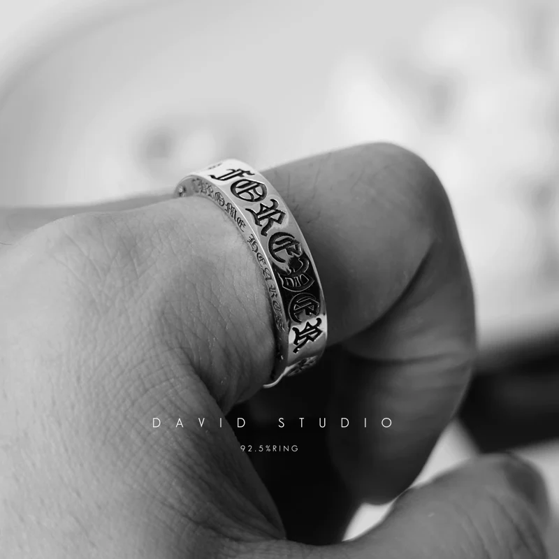Chrome Hearts Cross Ring - Gothic 925 Sterling Silver Jewelry | David Studio