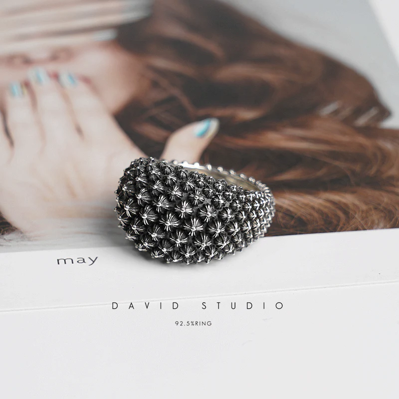 Chrome Hearts Cross Ring - Gothic 925 Sterling Silver Jewelry | David Studio