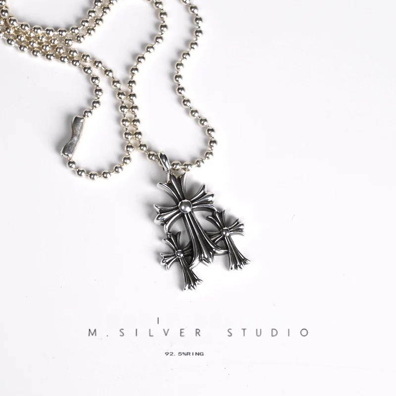 Chrome Hearts Cross Ring - Gothic 925 Sterling Silver Jewelry | David Studio