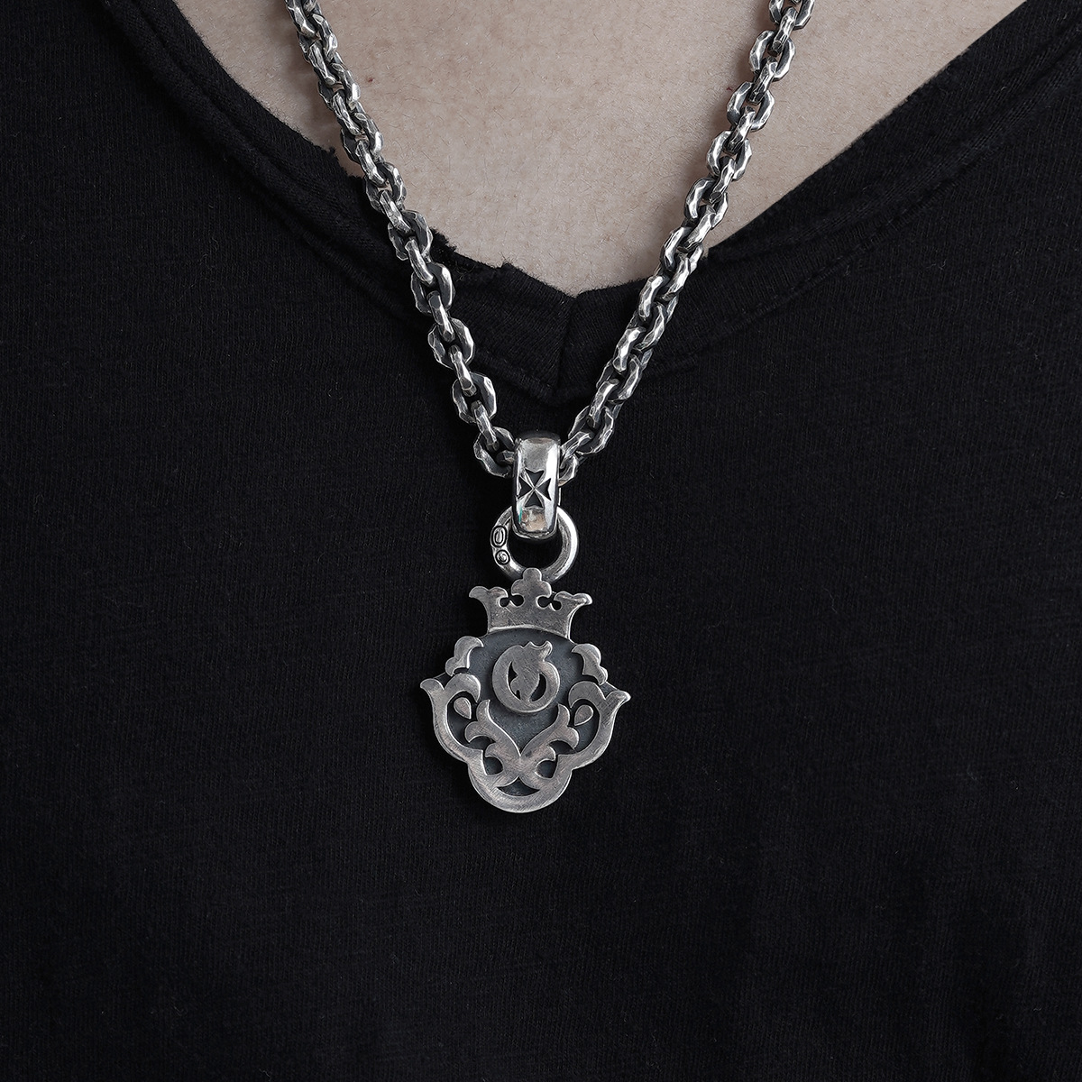 Chrome Hearts Cross Ring - Gothic 925 Sterling Silver Jewelry | David Studio