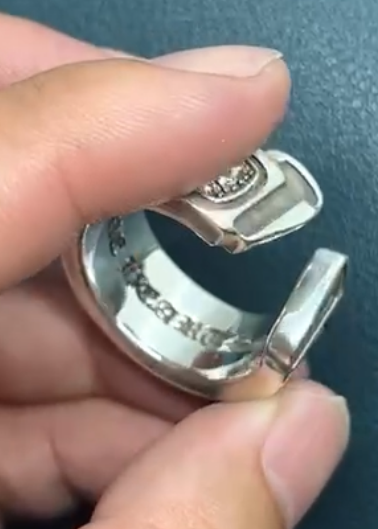 Chrome Hearts Cross Ring - Gothic 925 Sterling Silver Jewelry | David Studio